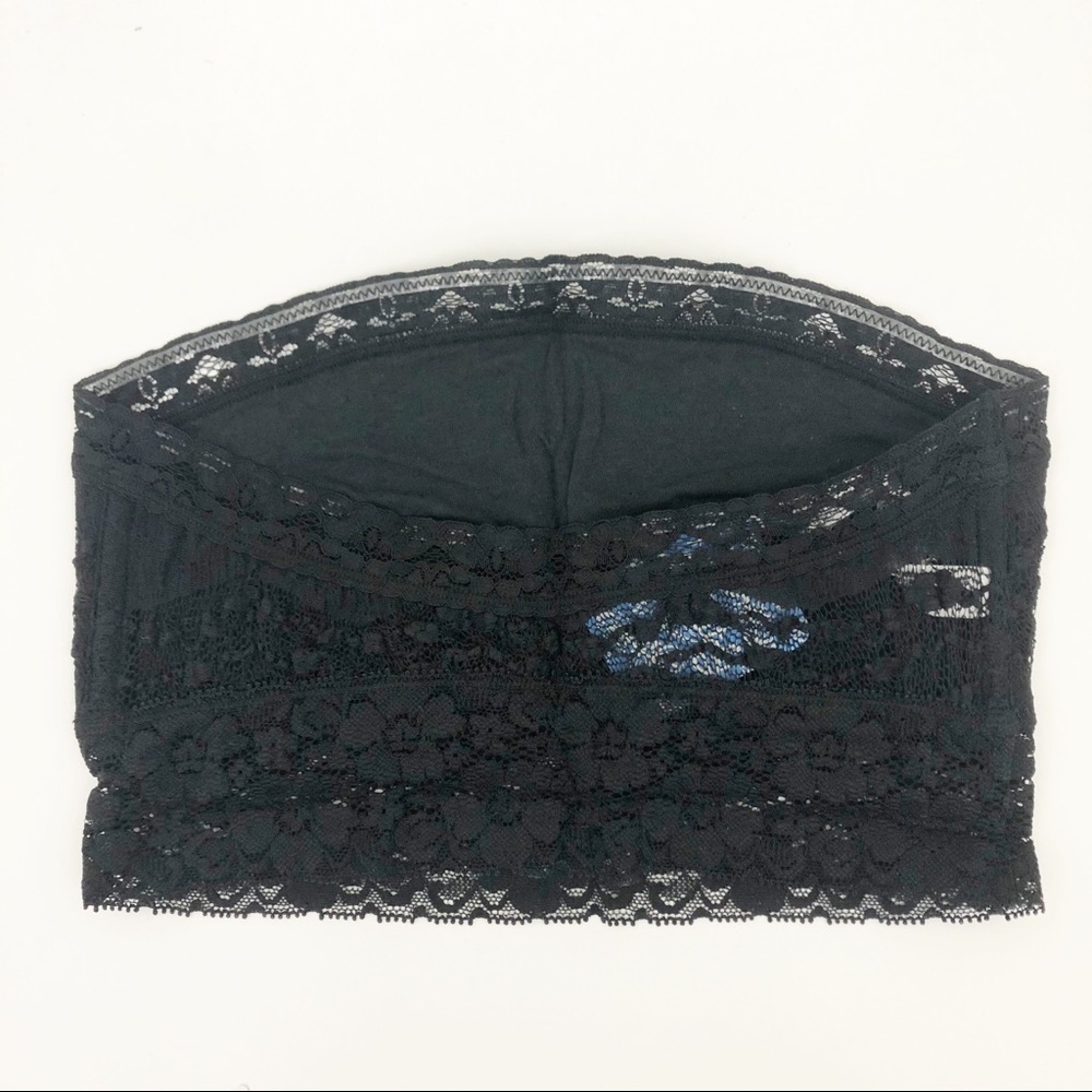 FREE PEOPLE Black Bandeau Scallop Lace - Picture 4 of 6